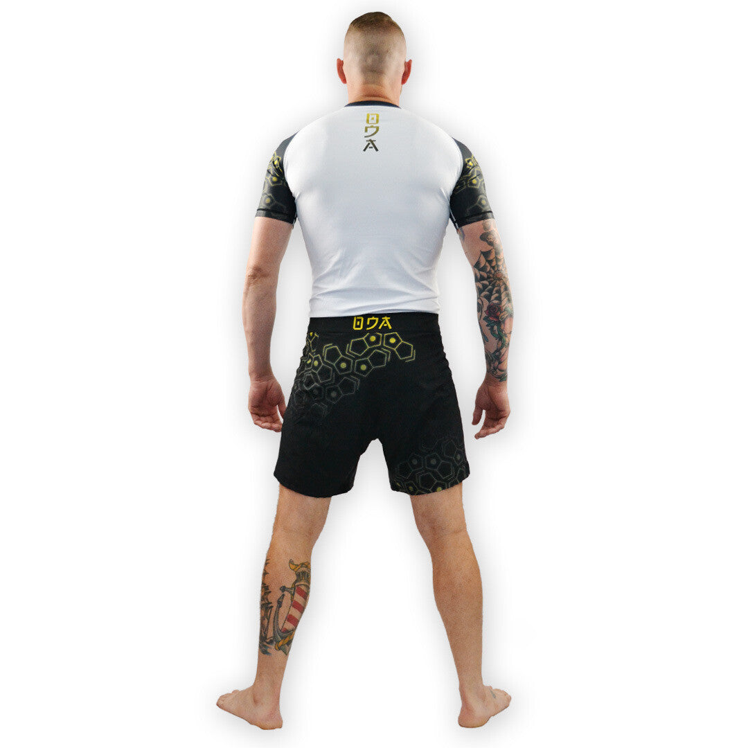 "Original" White JiuJitsu Short Sleeve Rash Guard